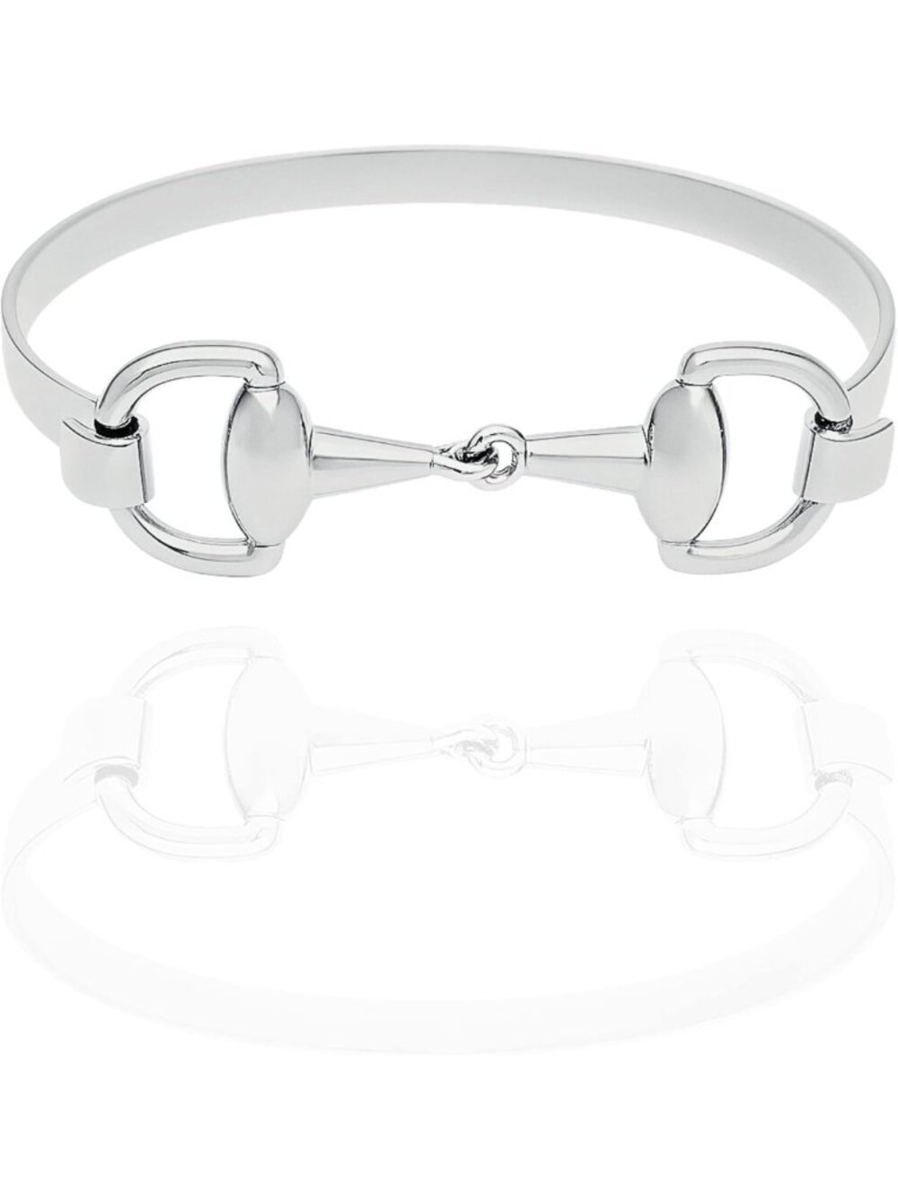 Stackable Minimalist Horse Bit Cuff Bracelets - Silver, Gold & Rose Gold Plated